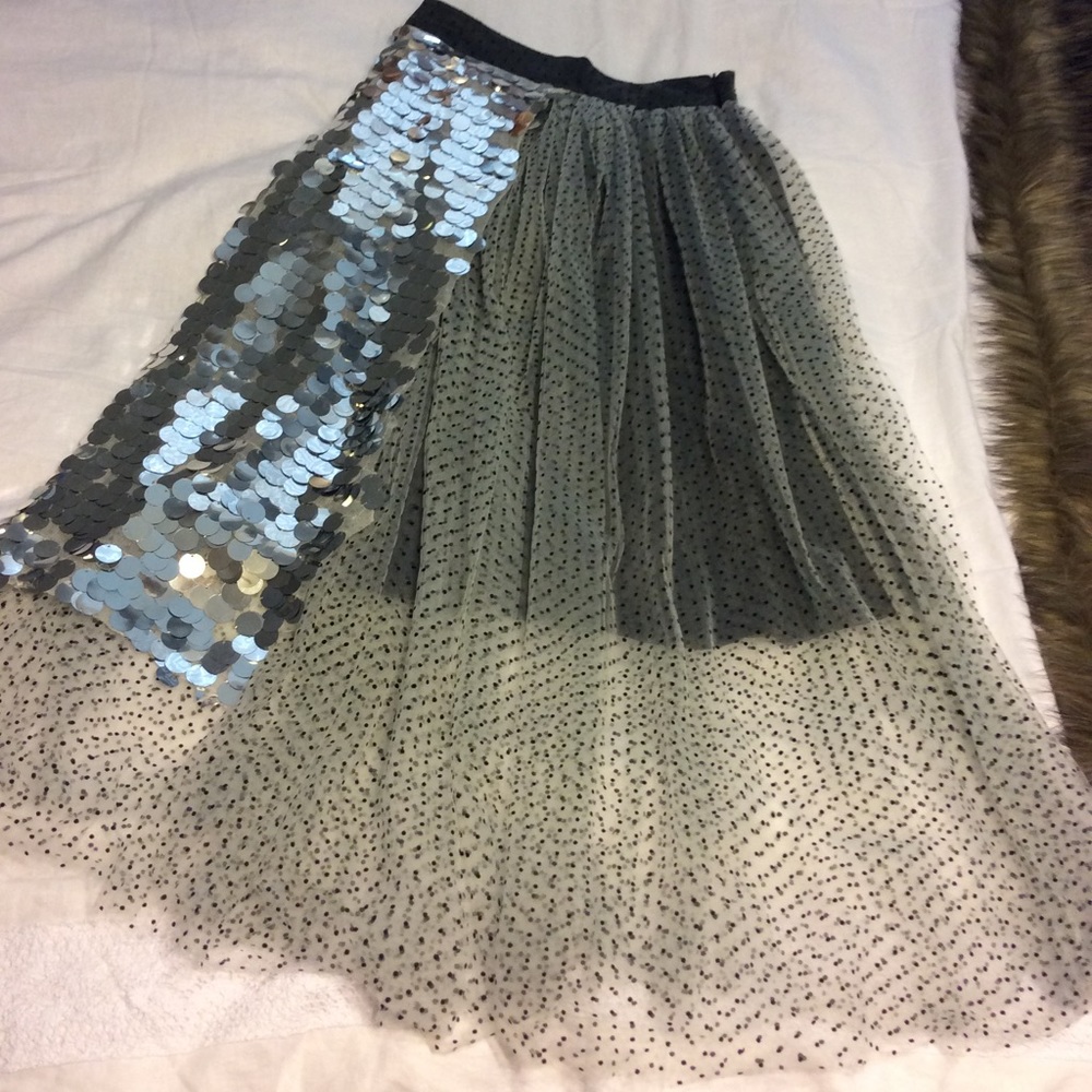 Beautiful sequence tulle skirt